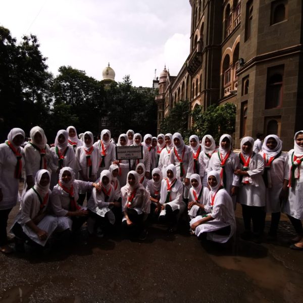 Students of Girls' Polytechnic participating in Republic Day parade